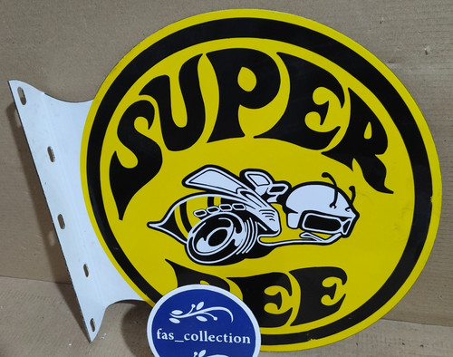 Super bee porcelain enamel - bee,